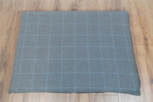 Load image into Gallery viewer, Grey Check Wool Feel Pet Mat 91cm x 66cm