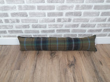 Load image into Gallery viewer, Pair of Multi Colour Tartan Wool Feel Fabric Draught Excluders