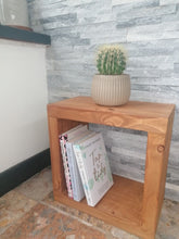 Load image into Gallery viewer, Rustic Cube Storage Unit/Side Table With/Without 20cm Hairpin Legs