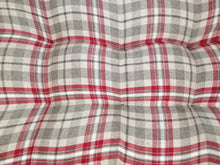 Load image into Gallery viewer, Pet Mattress Pillow 91cm x 68cm-Red Check Wool Feel Fabric