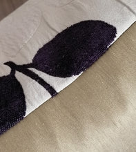 Load image into Gallery viewer, 4 X 22" (56cm) Covers With Cushions -Green, Purple & Cream Floral Fabric