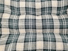 Load image into Gallery viewer, Pet Mattress Pillow 91cm x 68cm-Black & Grey Check Upholstery Fabric