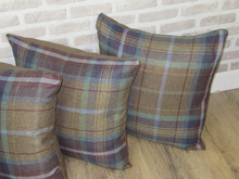 Load image into Gallery viewer, 22" Multi Colour Wool Feel Fabric Covers With Inserts -Set of 4