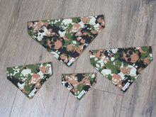 Load image into Gallery viewer, Green Skulls Camo Bandana