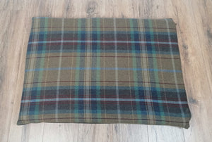 Multi Colour Check Wool Feel Pet Mat 91cm x 66cm