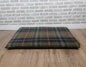 Multi Colour Check Wool Feel Pet Mat 91cm x 66cm