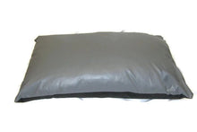 Load image into Gallery viewer, Extra Large Water Resistant Grey Faux Leather Dog Bed -Easy Wipe Clean