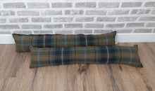 Load image into Gallery viewer, Pair of Multi Colour Tartan Wool Feel Fabric Draught Excluders