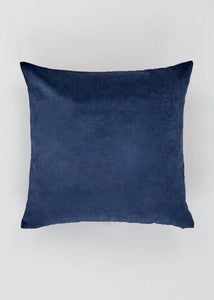 Set of 2, 4 or 6 Blue Velour Cushion Covers With Inserts - 22"