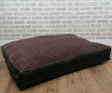 Load image into Gallery viewer, Luxury Dog Mattress Available In 2 Sizes-Brown Soft Touch Jumbo Cord Fabric