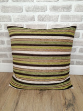 Load image into Gallery viewer, 4 X 20&quot; (50cm) Covers &amp; Cushions -Green Moroccan Stripe Jacquard Fabric