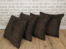 Load image into Gallery viewer, 4 X 20&quot; (50cm) Covers &amp; Cushions -Brown Chenille fabric