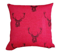 Load image into Gallery viewer, 22&quot; Red Highland Stag Cushion Covers With Inserts -Set of 2 or 4