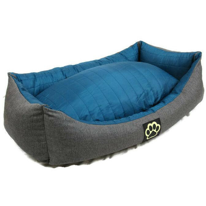 Grey/Teal Large Dog Bed Pet Bed Dogbed Petbed