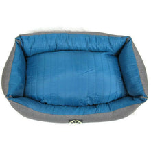 Load image into Gallery viewer, Grey/Teal Large Dog Bed Pet Bed Dogbed Petbed