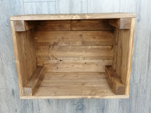 Load image into Gallery viewer, Shoes &amp; Boots Storage Box /Crate Finished In Medium Oak Wood stain